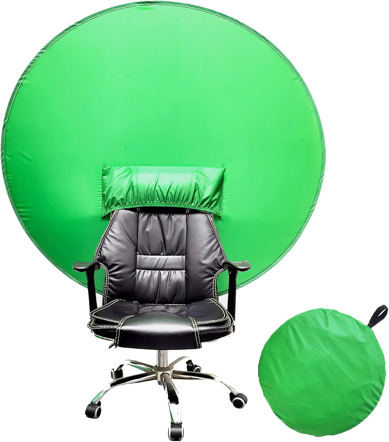 Écran Vert pour Chaise 142cm — Fond Vert Pliable & Portatif pour Visioconférence Professionnelle5image 4