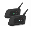 EGuitar AS V6 PRO + BT 1200 : Oreillette Bluetooth Moto - Kit Mains Libres 6 Motards image 1