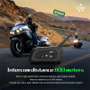 EGuitar AS V6 PRO + BT 1200 : Oreillette Bluetooth Moto - Kit Mains Libres 6 Motardsimage-2