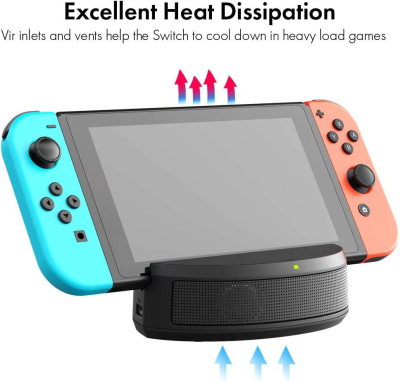 ElecGear Station d'Éclairage et Haut-Parleur pour Nintendo Switch & Lite