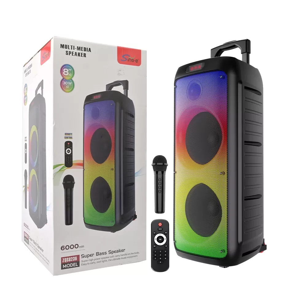 Enceinte Bluetooth Nomade ZQS8236 : Dj Party Box Portable avec Microphone image 1
