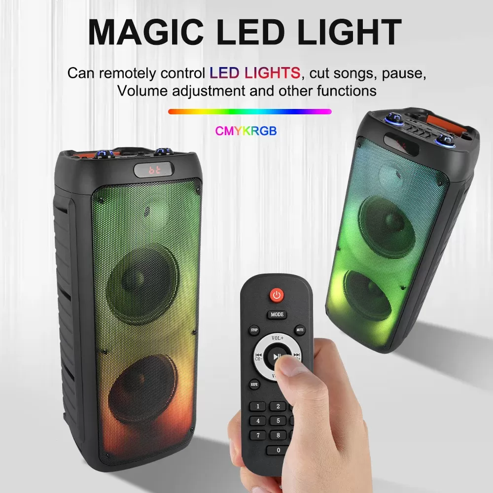 Enceinte Bluetooth Nomade ZQS8236 : Dj Party Box Portable avec Microphone image 3