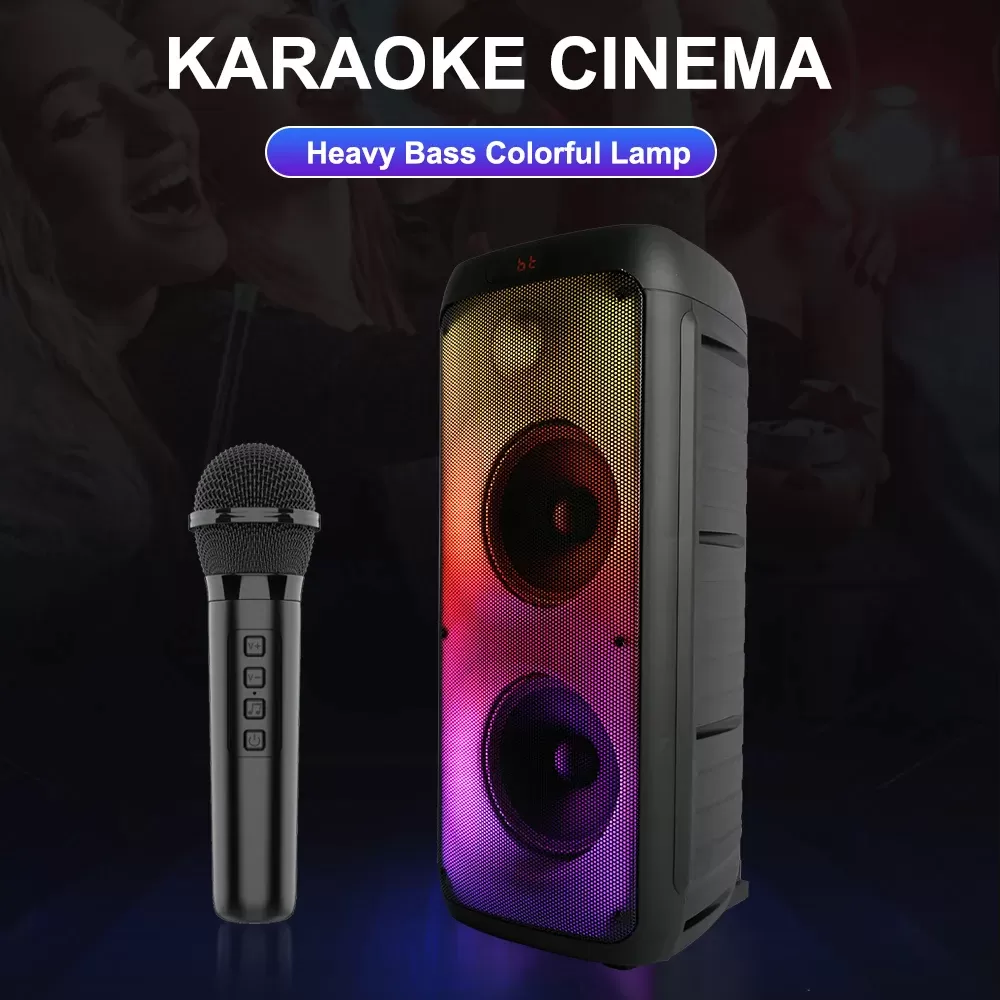 Enceinte Bluetooth Nomade ZQS8236 : Dj Party Box Portable avec Microphoneimage 4