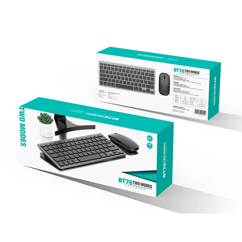 Ensemble Clavier Souris Sans Fil BT78 – Combo Ultra-Mince pour Bureau & Businessimage 4