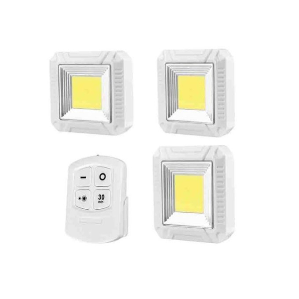 3 LAMPES LED + 1 TELEOMMANDE