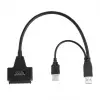    Expédié depuis l\'étranger High Speed USB 3.0 To SATA HDD SSD Adapter Cable Easy Drive Cord Line image 1