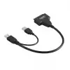    Expédié depuis l\'étranger High Speed USB 3.0 To SATA HDD SSD Adapter Cable Easy Drive Cord Lineimage-2