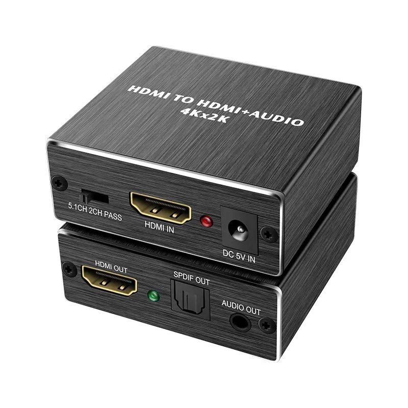 Extracteur Audio HDMI 4K – Convertisseur vers Optique TOSLINK SPDIF et Jack 3.5mm
