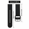 FlexBand 22 Pro – Bracelet Silicone 22 mm Universel pour Montre Connectée (Noir, Gris, Bleu Marine)image 4