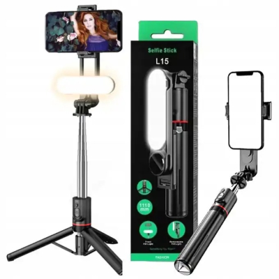 GENERALE - FlexiShoot L15 – Perche à Selfie Bluetooth 1110 mm avec Trépied Intégré et Télécommande Sans Fil