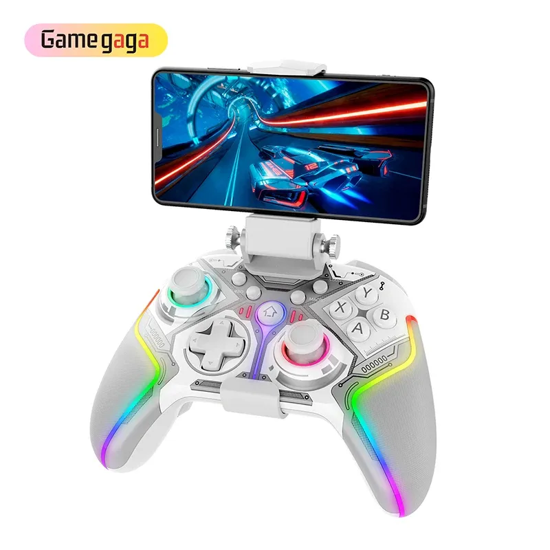 Gamegaga PG-9666 Wireless RGB Controller – Manette Sans Fil Bluetooth avec Éclairage RGB & Moteurs de Vibration image 1