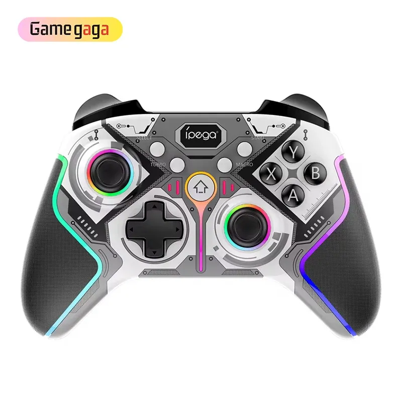 Gamegaga PG-9666 Wireless RGB Controller – Manette Sans Fil Bluetooth avec Éclairage RGB & Moteurs de Vibrationimage 4