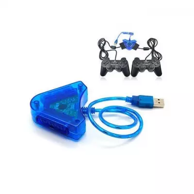 GENERALE - General USB double convertisseur pour PS2 Gamepad double Playstation 2 PC manette de jeu USB
