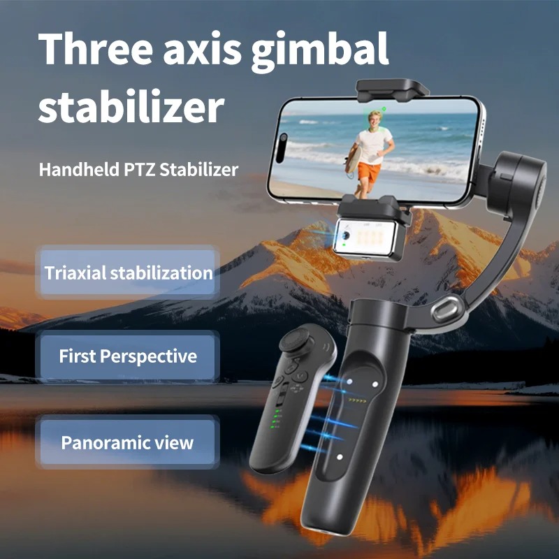 Gimbal Professionnel QAML M3pro+ – Stabilisation 3 Axes pour iPhone & Androidimage-2