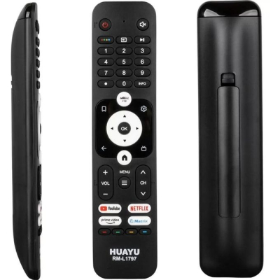 Haier Remote Pro RM-L1797 – Télécommande de Rechange Universelle Smart TV Haier avec Boutons Raccourcis Streaming