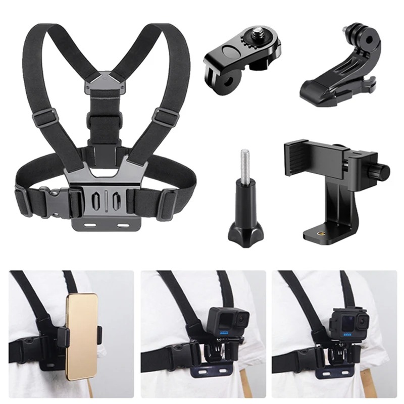 Harnais de Poitrine 5-en-1 pour Caméra Sport & Téléphone – Support Mains Libresimage-2