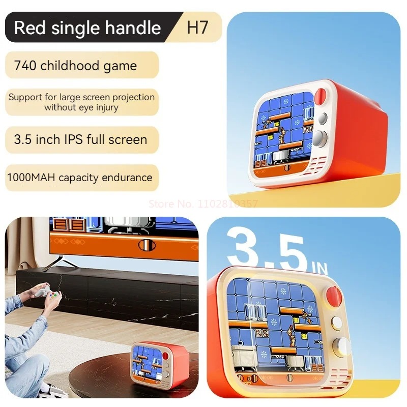 Hopy Retro Play H7 : Console TV 740 Jeux Classiquesimage-2
