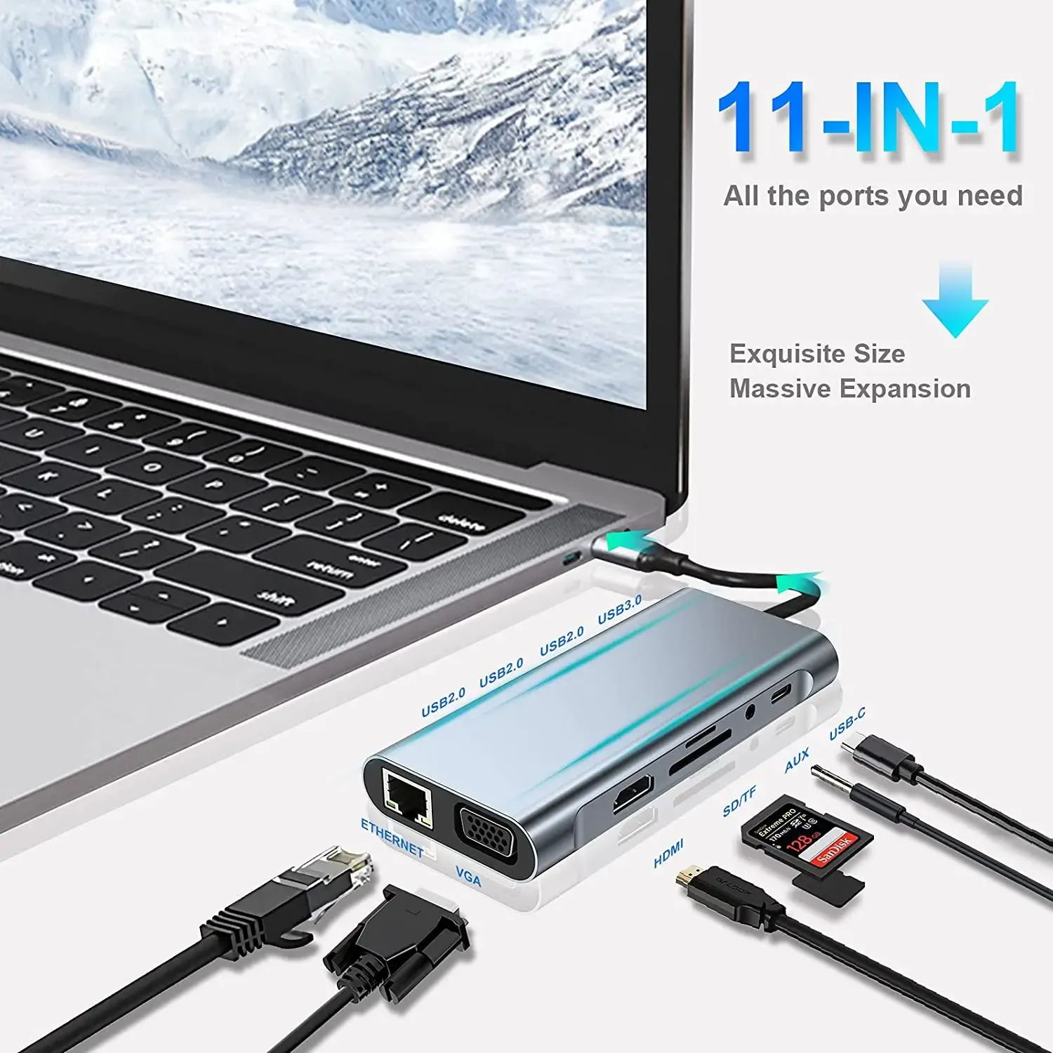 Hub USB-C 11-en-1 - Station d'Accueil Multiportimage 4