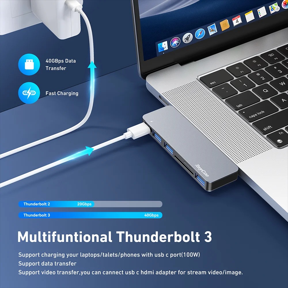 Hub USB-C 6-en-1 Aluminiumimage-2
