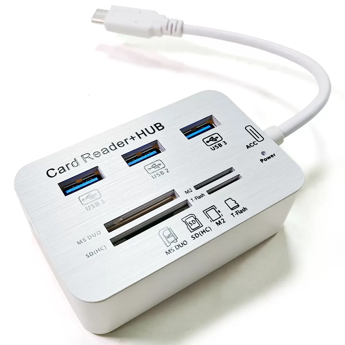 Hub USB-C 7 en 1 - Adaptateur Multi-ports USB 3.0 et Lecteur de Cartes image 1
