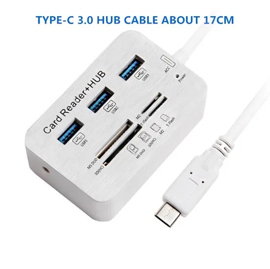 Hub USB-C 7 en 1 - Adaptateur Multi-ports USB 3.0 et Lecteur de Cartes image 3
