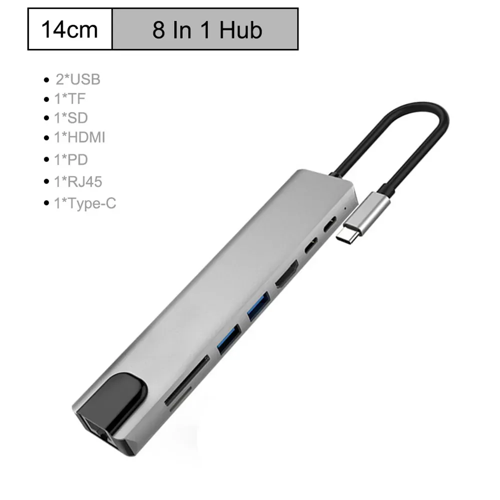 Hub USB-C 8-en-1 avec Chargeur PD 87W et 4K image 1