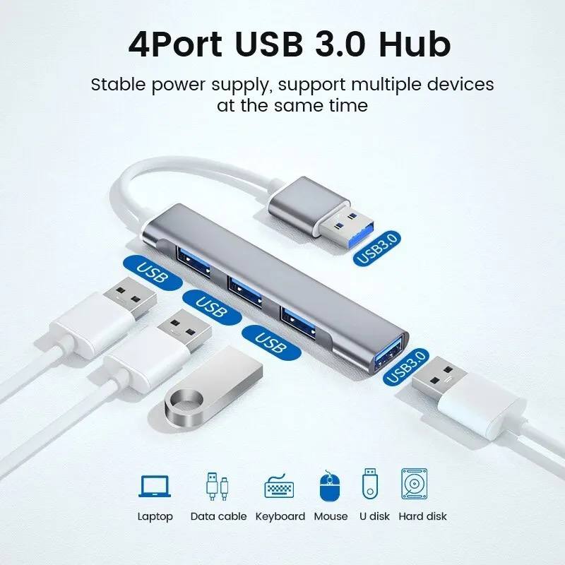 Hub USB Type-C à Haute Vitesse de Transmission avec 4 Portsimage-2