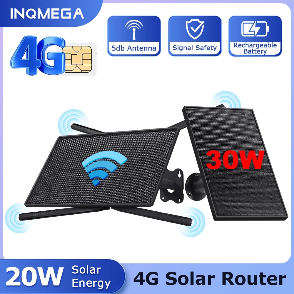 INQMEGA Routeur Solaire 4G – Internet Sans Fil avec Batterie 20100mAhimage-2