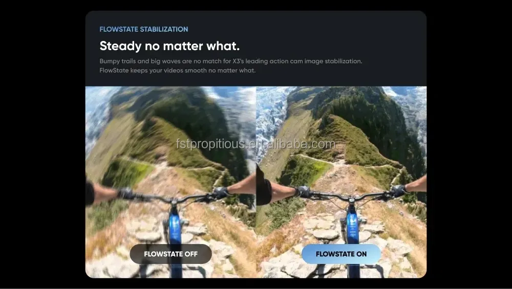 Insta360 X3 – Caméra d'Action 360 Degrés avec Vidéo 5.7K et Stabilisation FlowStateimage 4