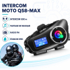Intercom Moto Bluetooth Q58-Max – Communication 2 Motards, Partage de Musique, Radio FM & Micro SD image 1