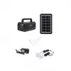 Isolar Mini Kit Solaire Avec 2 Lampes Led Radio MP3 Panneau Solaire power bankimage-2
