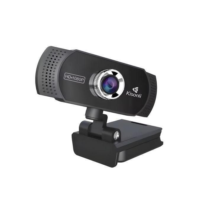 Kisonli Webcam Full HD 1080p – Caméra de Bureau avec Microphone USB Intégréimage 4