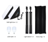 Kit d'Éclairage de Photographie PULUZ 50x70cm avec 2 Tripied 2m et 2 Lampesimage-2