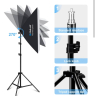 Kit d'Éclairage de Photographie PULUZ 50x70cm avec 2 Tripied 2m et 2 Lampes image 3