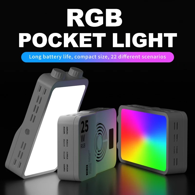 Kit d'éclairage LED portable YM-40 & 25W RGB pour créateursimage-2