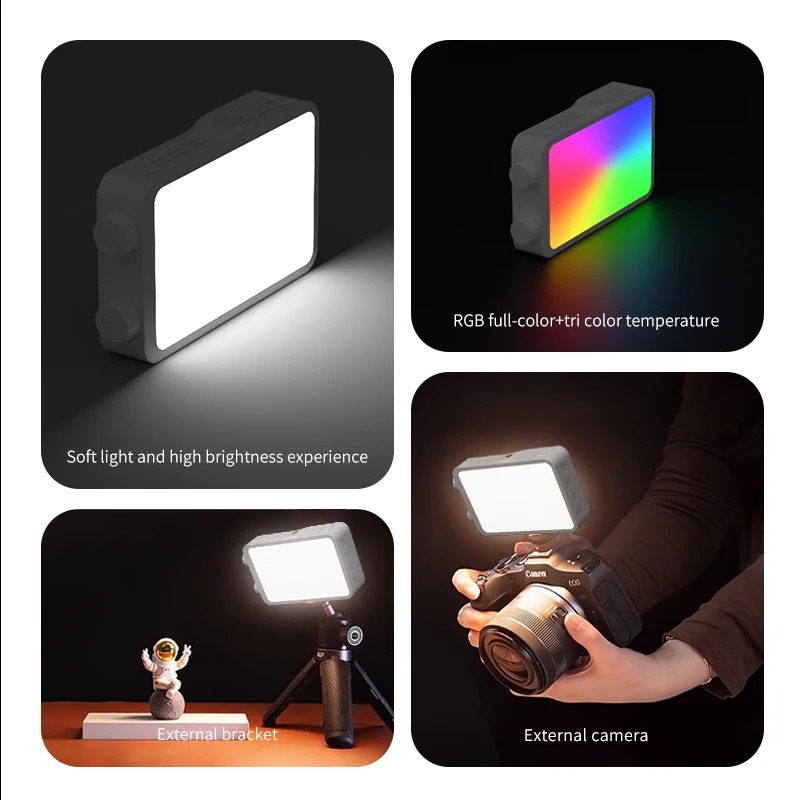 Kit d'éclairage LED portable YM-40 & 25W RGB pour créateursimage 4