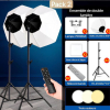 Kit de Boîte à Lumière Octogonale Portable Soft box  image 3