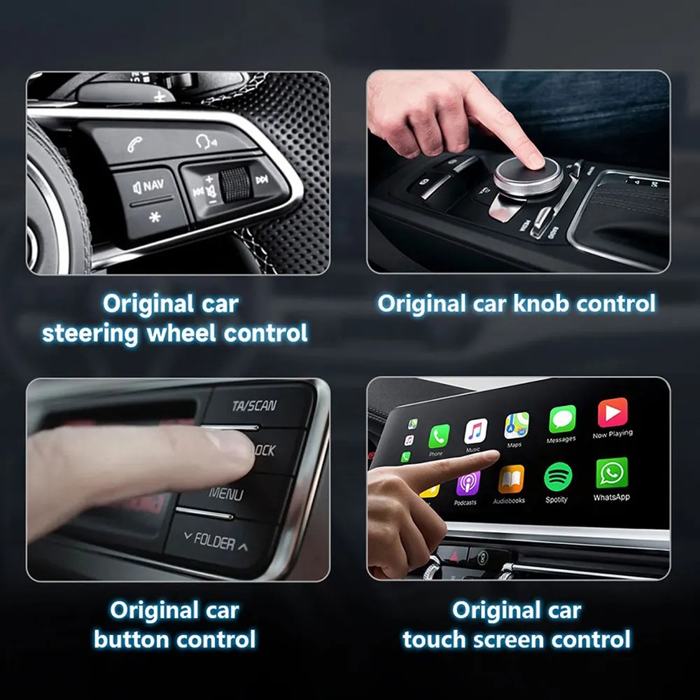 KowanKit Smart AI Box 2026 – Adaptateur CarPlay et Android Auto Sans Filimage-2