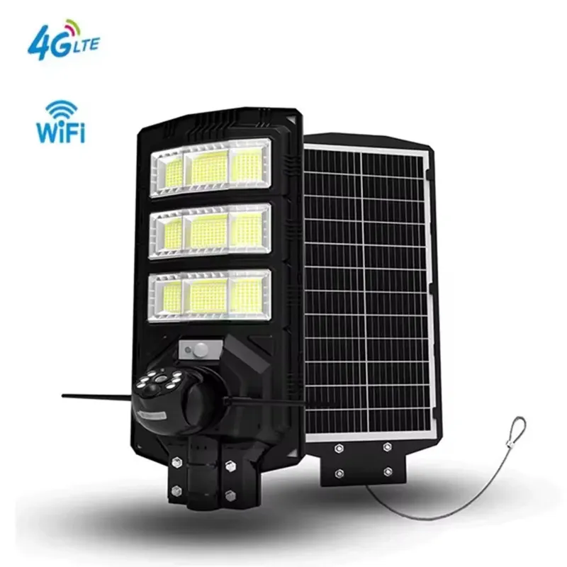 Lampadaire Solaire Sécurité 2-en-1 — Éclairage LED Autonome & Caméra de Surveillance Wi-Fiimage-2