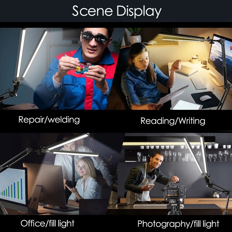Lampe de Bureau LED Flex-Light : Pliable, USB et Éclairage Protecteur pour les Yeuximage 4
