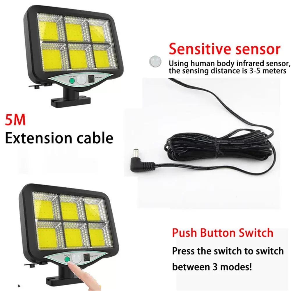 Lampe solaire LED Extérieur à 6 Réflecteurimage-2