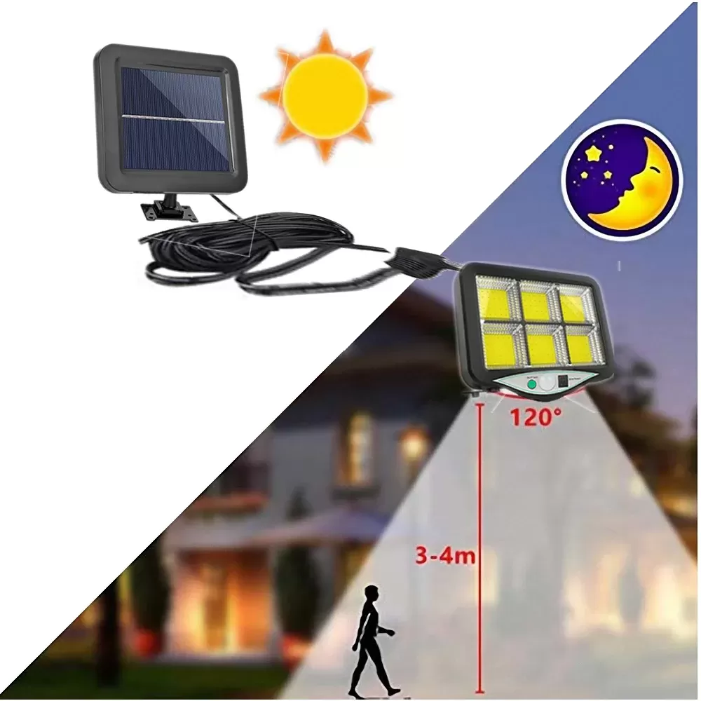 Lampe solaire LED Extérieur à 6 Réflecteur image 3