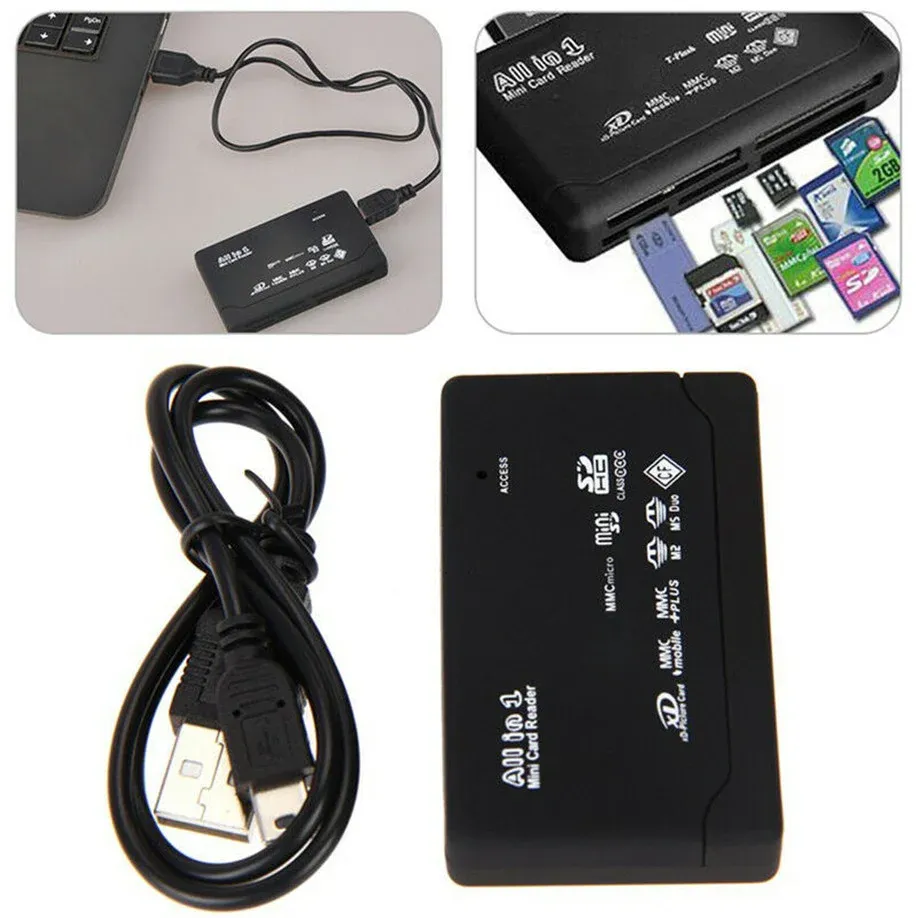 Lecteur de Cartes Mémoire All in 1 USB 2.0 – Adaptateur Universel 26 en 1 pour PCimage-2