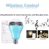LED RGB Color Bulb Bluetooth APP Control Smart Music Audio Speaker Light Lamp For Party Wedding Christmas Decoration 100-240V (Color: Multicolor) - image 3