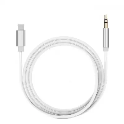 GENERALE - Lighting Cable to Car Audio Music Adapter AUX 3.5mm Jack For iPhone silver