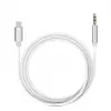 Lighting Cable to Car Audio Music Adapter AUX 3.5mm Jack For iPhone silver image 1