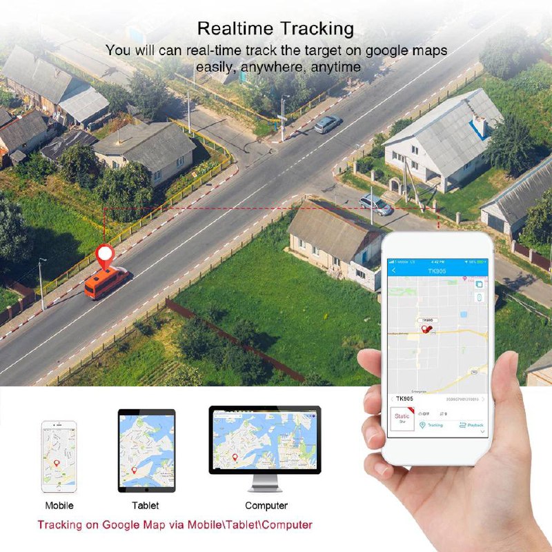 Localisateur GPS de Voiture Étanche avec Aimantimage 4