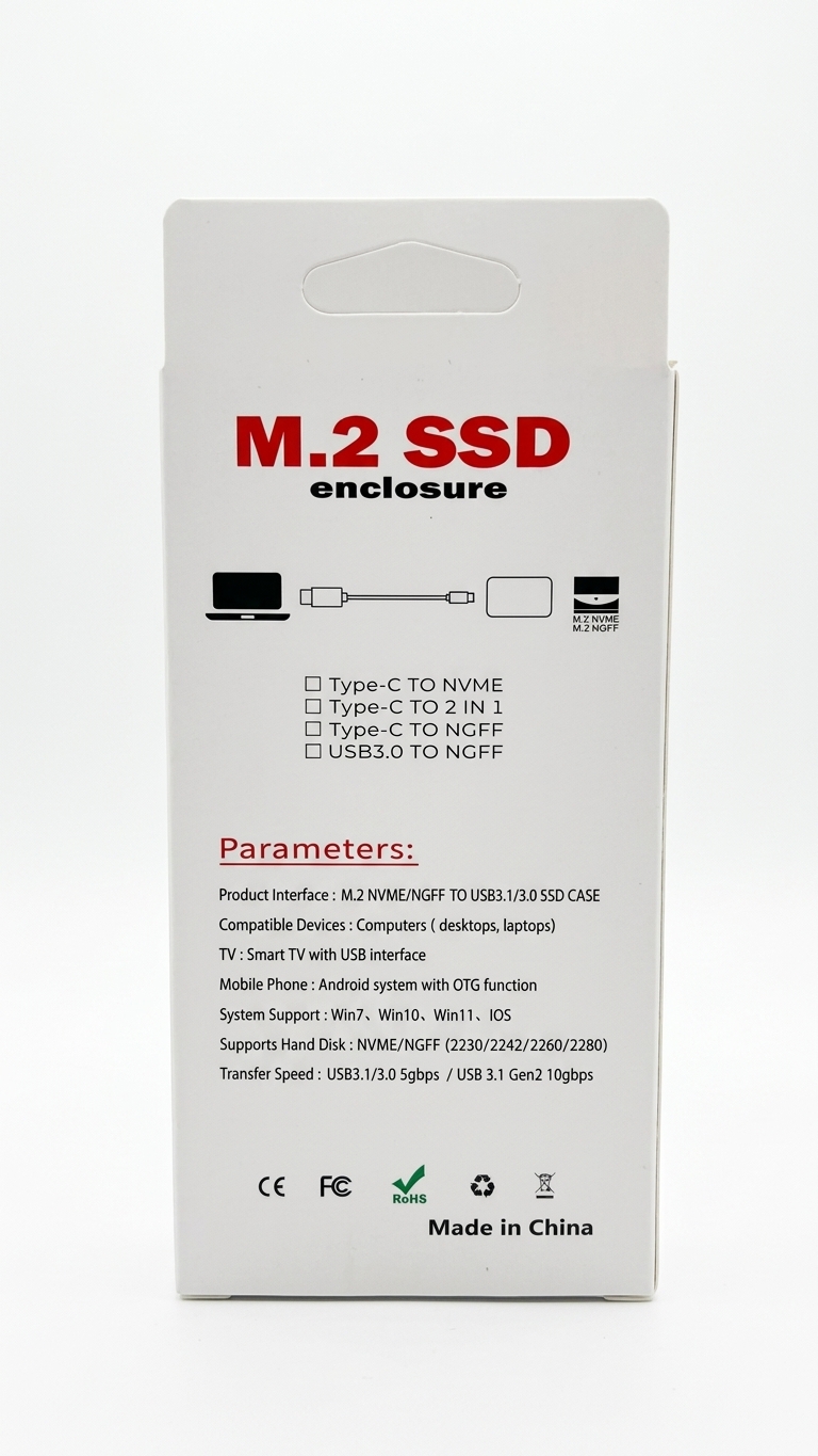 M.2 NVMe & NGFF SpeedDrive Pro 10Gbps – Boîtier Externe SSD M.2 Double Protocole USB 3.1 Gen 2 / Type-Cimage-2
