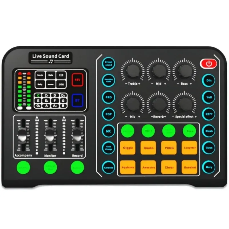 GENERALE - M6 Live Audio Pro – Carte Son & Table de Mixage Streaming avec Modificateur de Voix & Bluetooth