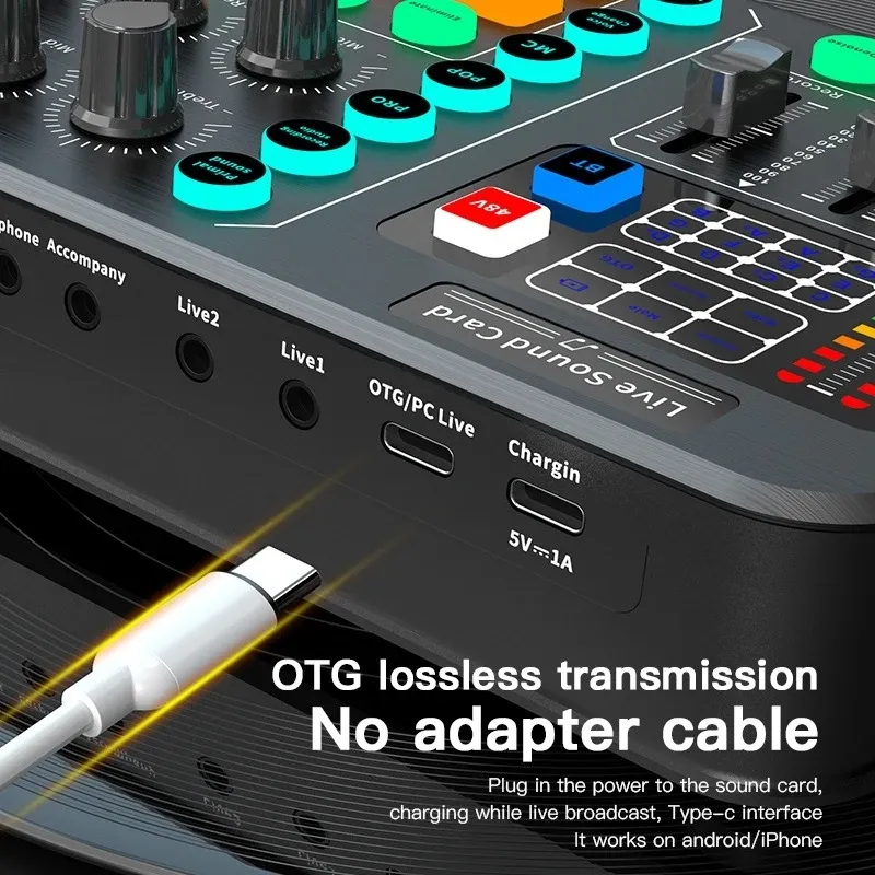 M6 Live Audio Pro – Carte Son & Table de Mixage Streaming avec Modificateur de Voix & Bluetoothimage-2